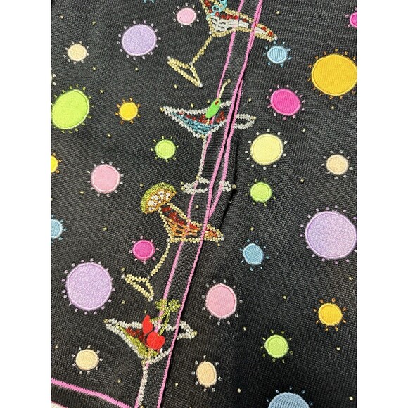 Vintage Jack B. Quick Cocktail Embellished Cardigan Sweater Women's Size S EUC - Picture 3 of 8